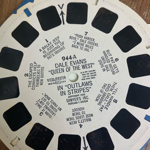 Dale Evans Queen of the‎ West VINTAGE 1955 Sawyer's View-master Reel Set - Picture 3 of 7